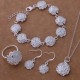 Wholesale Silver Jewelry Simple Ladies Necklace Jewelry Set